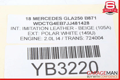 16-24 Mercedes X156 GLA250 Rear Left Upper Control Arm OEM 2463501006