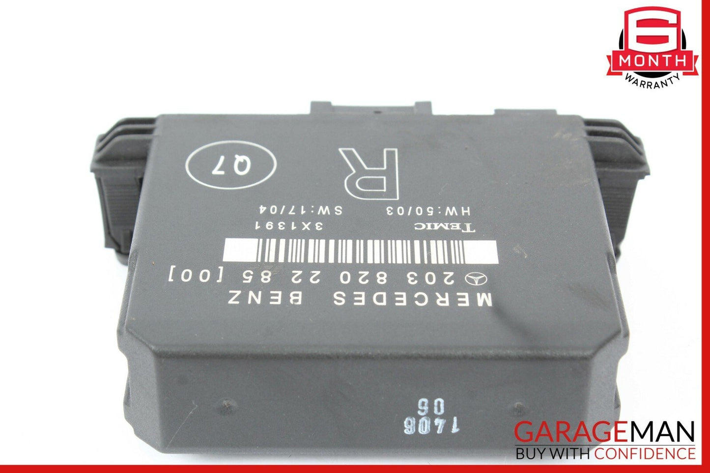 01-07 Mercedes W203 C230 C240 C320 Rear Right Door Control Module 2038202285 OEM