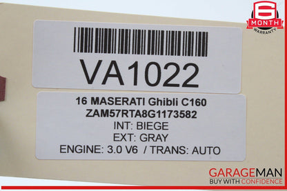 14-17 Maserati Ghibli Rear Left Driver Side Door Lock Latch Actuator OEM