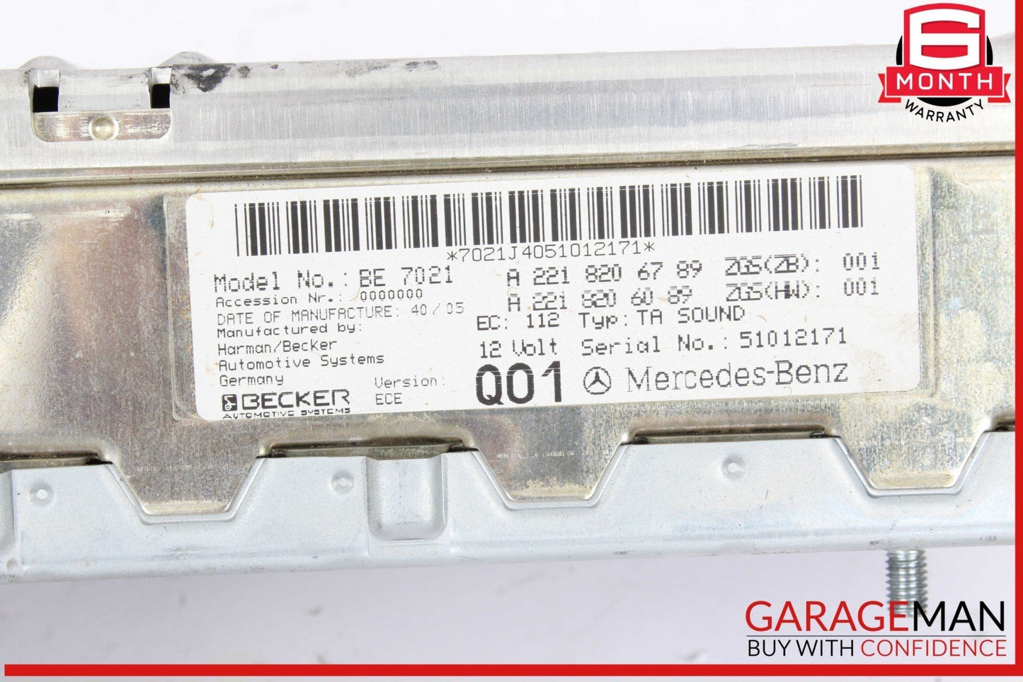 07-14 Mercedes W221 S550 Harman Becker Kardon Amplifier Assembly AMP