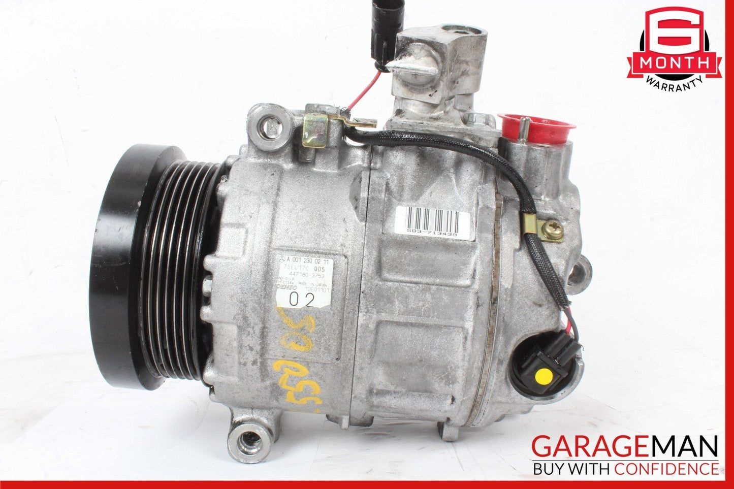 03-06 Mercedes R230 SL500 SL55 AC A/C Air Conditioning Compressor 0012300211 OEM