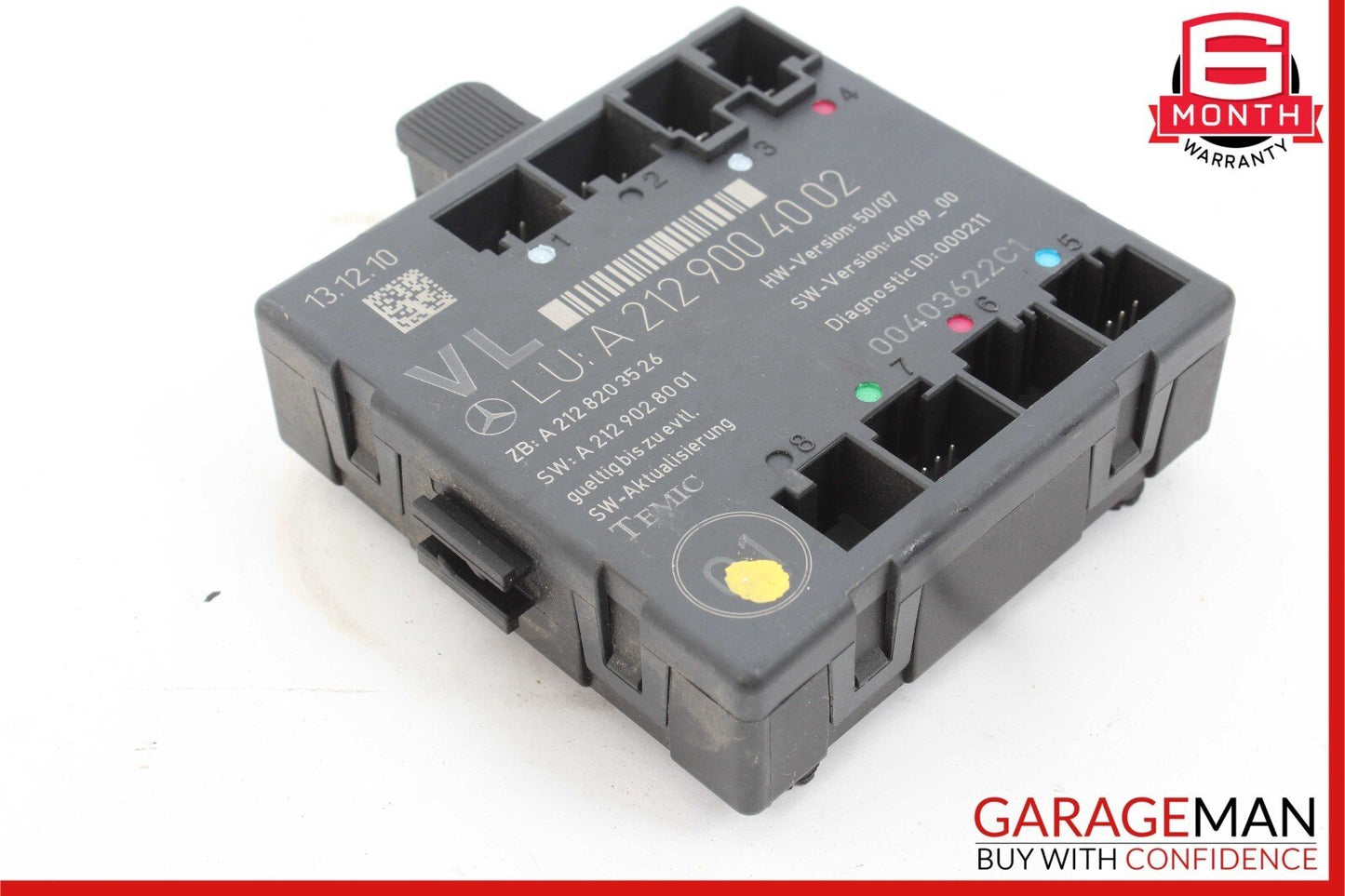 08-14 Mercedes W204 C250 C300 C350 Front Left Side Door Control Module Unit