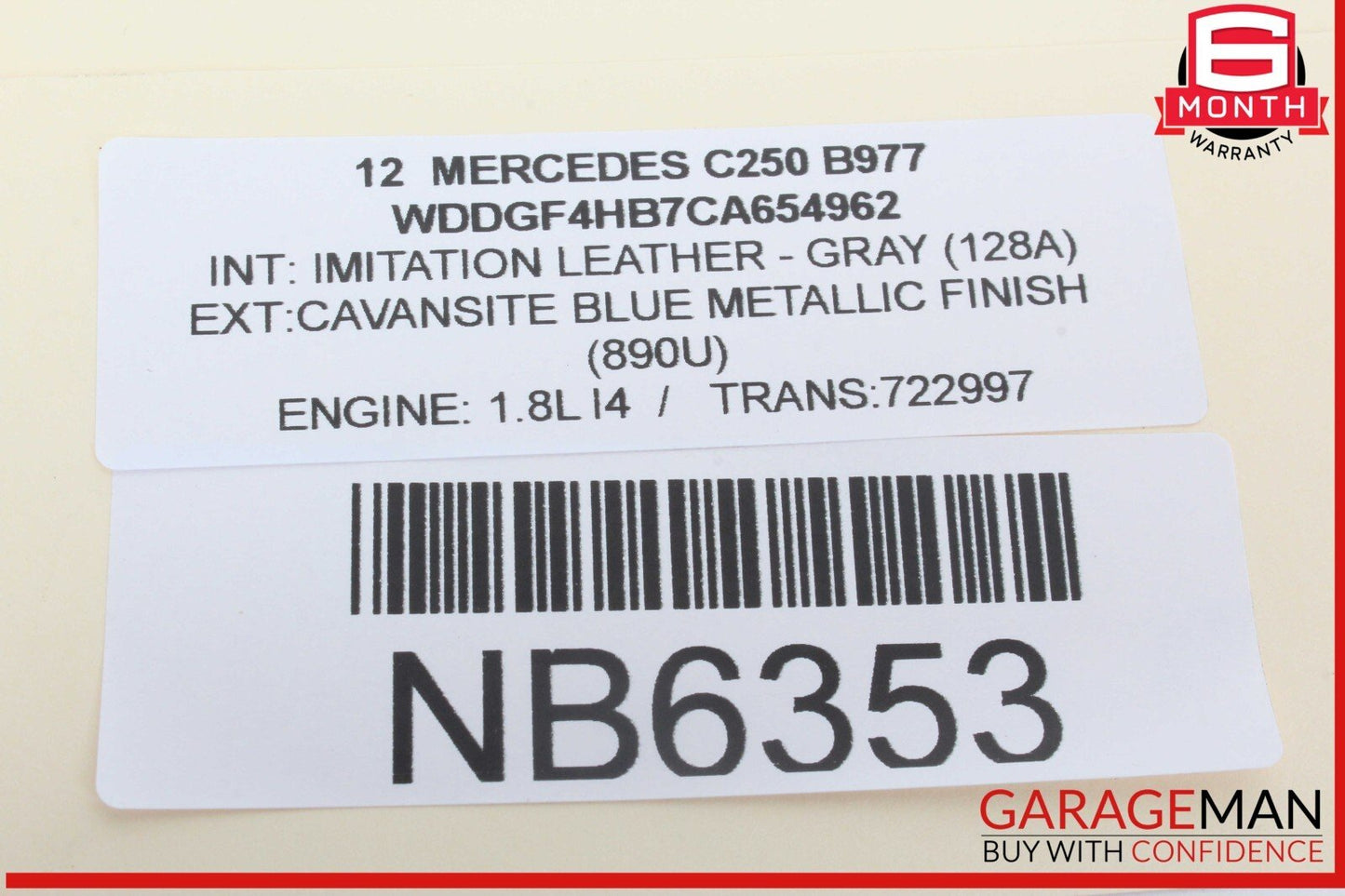 08-18 Mercedes W204 C250 Rear Right Side Door Control Module OEM