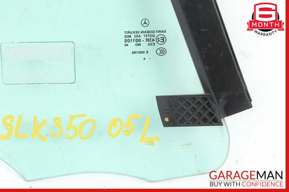 05-11 Mercedes R171 SLK350 Quarter Window Glass Rear Left Driver Side OEM
