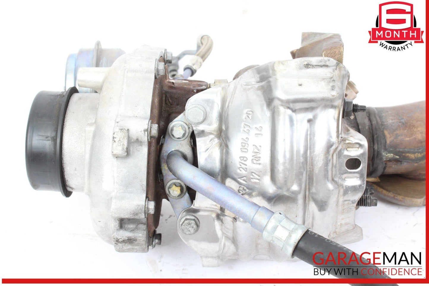 11-16 Mercedes X166 GL550 GL450 Left Turbocharger Turbo Charger Manifold OEM