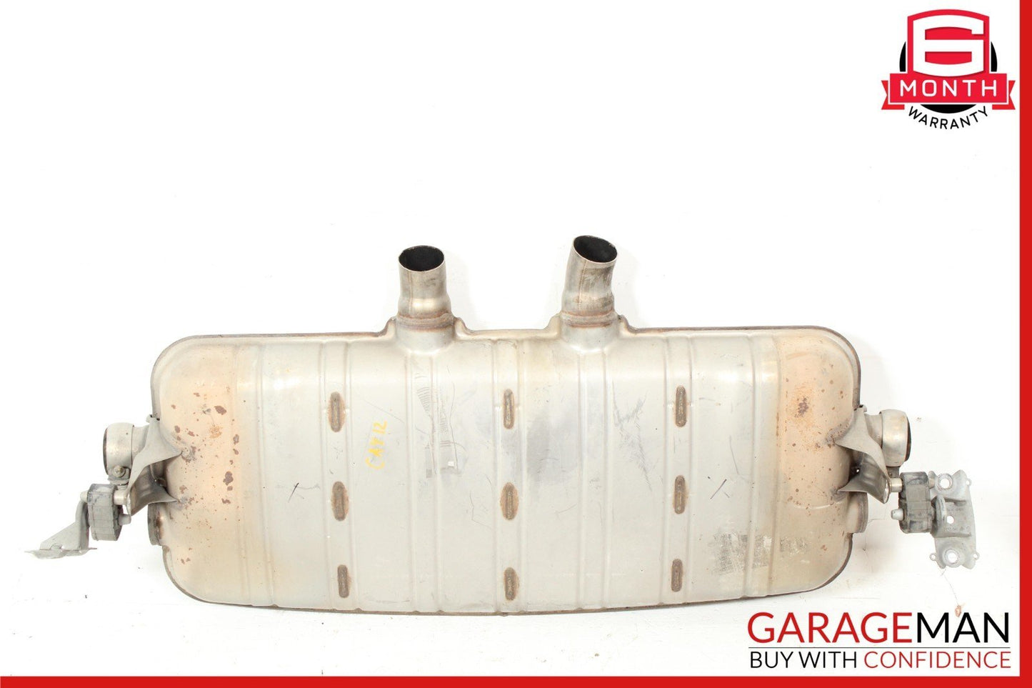 11-18 Porsche Cayenne 958 Complete Exhaust Muffler Tips Pipe Assembly OEM