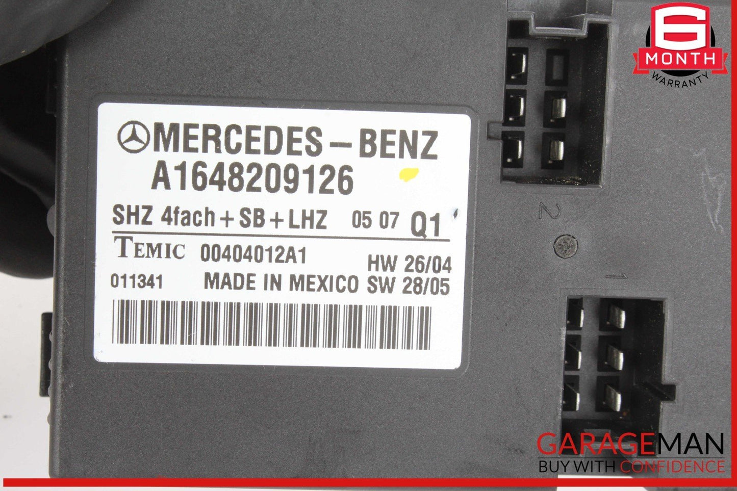 06-13 Mercedes X164 GL450 4MATIC Heated Seat Control Module 1648209126 OEM