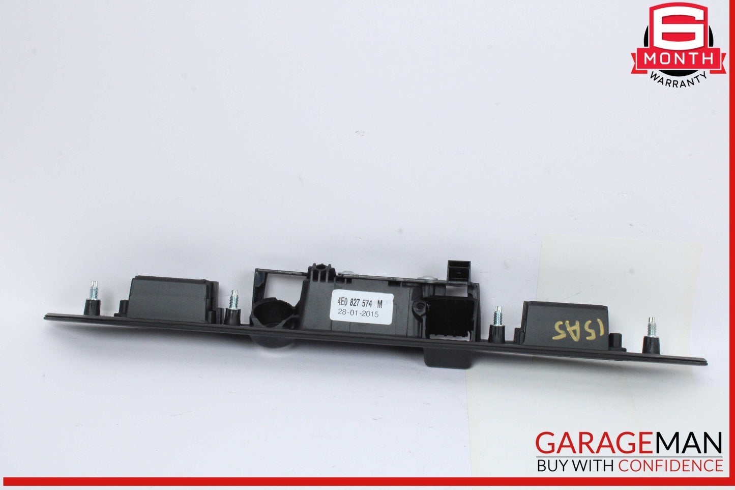 13-17 Audi A5 S5 Rear Trunk Lid License Plate Light Assembly 4E0827574M OEM