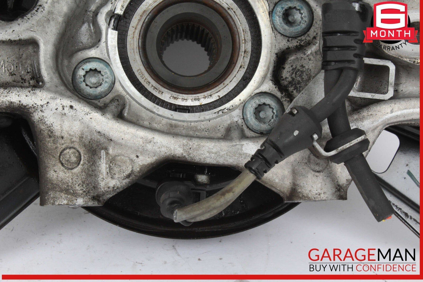 11-14 Porsche Cayenne S 958 Rear Left Side Driver Knuckle Spindle OEM