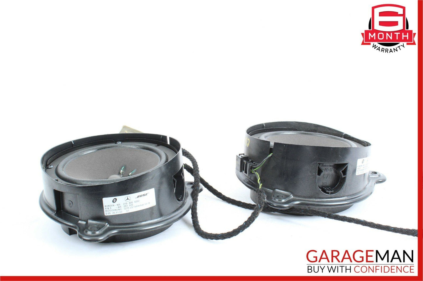 00-06 Mercedes W215 CL600 Front Left & Right Side Door Sound Audio Speakers Set