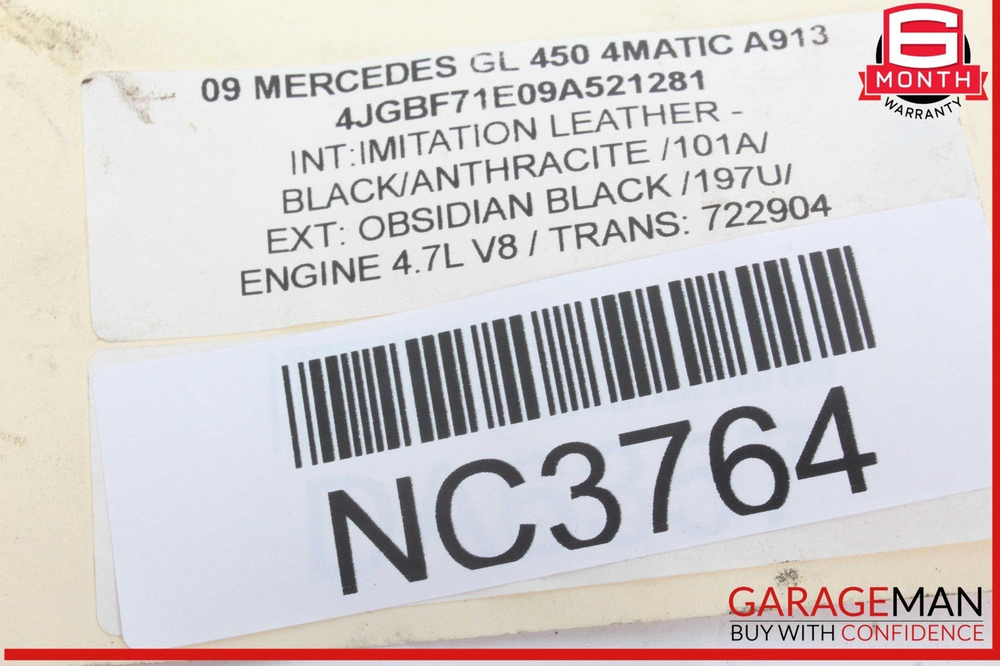 06-12 Mercedes X164 GL450 4MATIC E350 Front Right Side Bumper Fog Light Lamp OEM