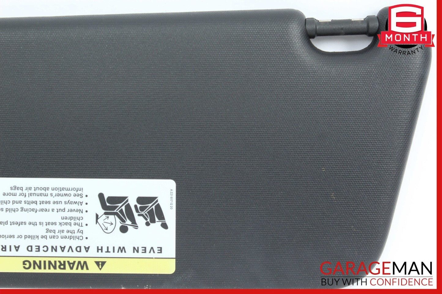 08-14 Mercedes W204 C300 Front Right Side Sun Visor Sunvisor Shade Cover OEM