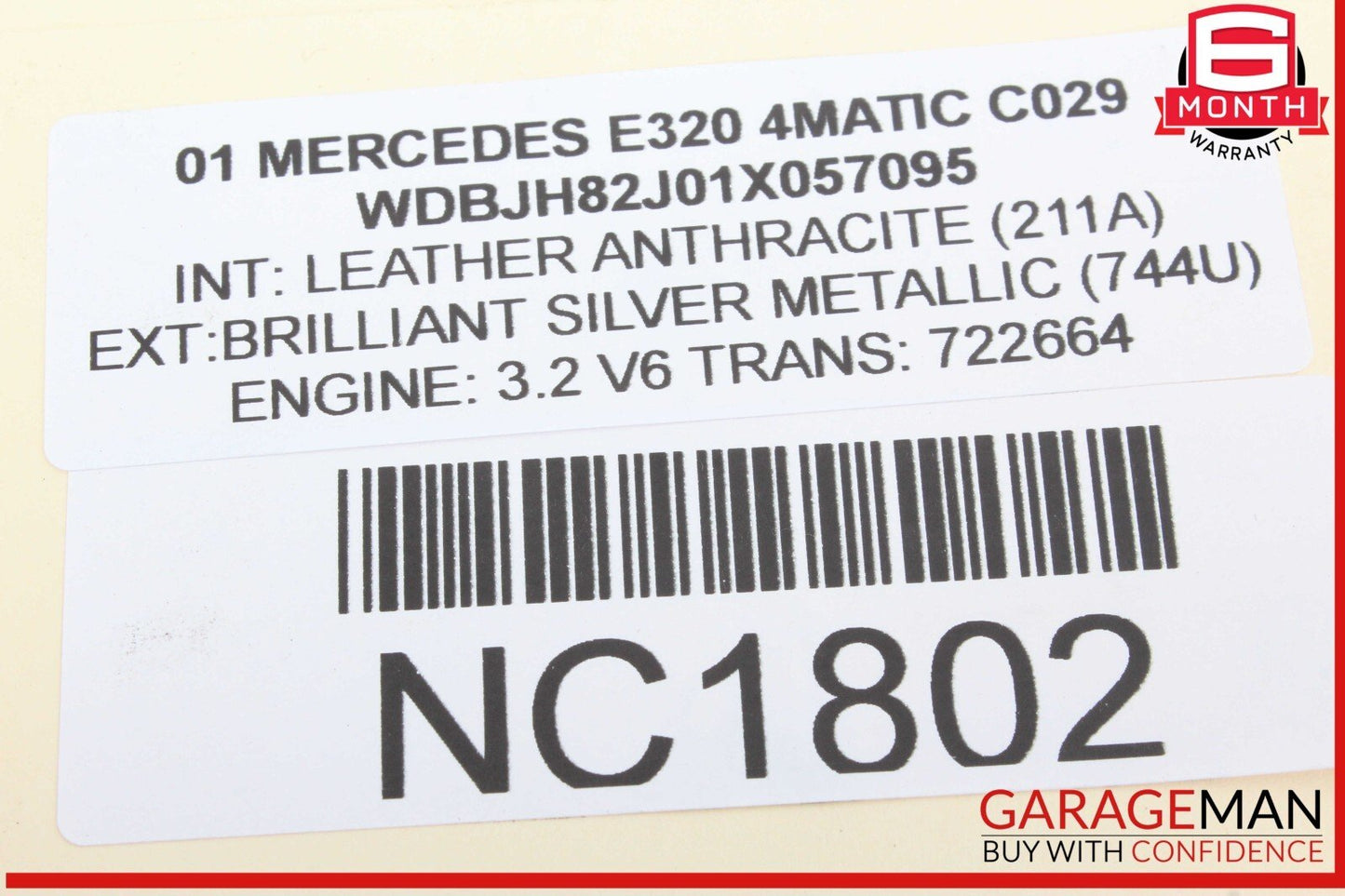 96-02 Mercedes W210 E320 4MATIC Rear Right Side Door Lock Latch Actuator OEM