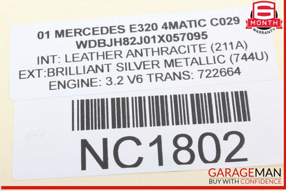 96-02 Mercedes W210 E320 4MATIC Rear Right Side Door Lock Latch Actuator OEM