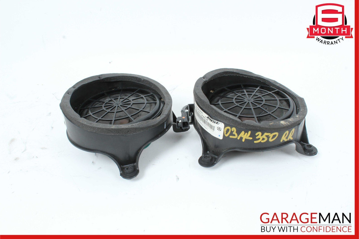 02-05 Mercedes W163 ML350 Rear Right & Left Side Door Audio Speakers Set OEM