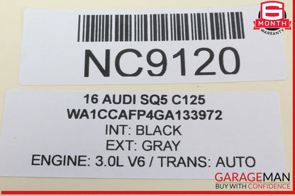 14-17 Audi SQ5 Rear Left Driver Side Window Regulator Motor 8K0959811A OEM