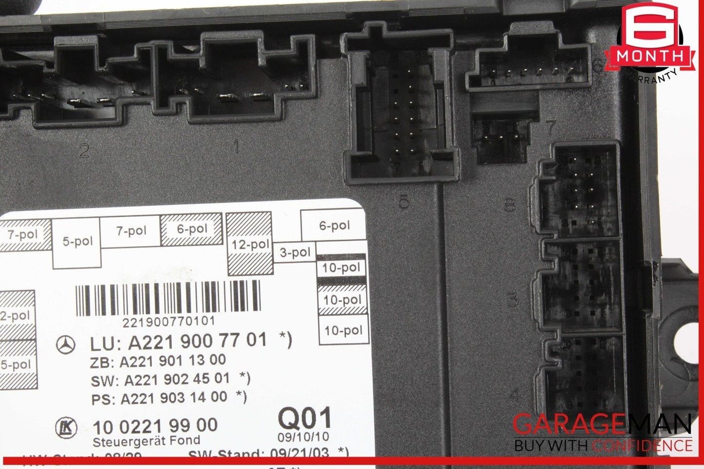 07-13 Mercedes W221 S400 Hybrid Rear Right or Left Side Door Control Module OEM