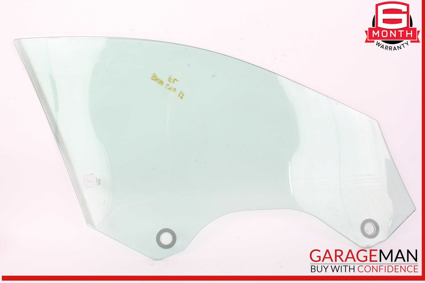 12-18 BMW 640i M6 Front Left Driver Side Window Glass OEM