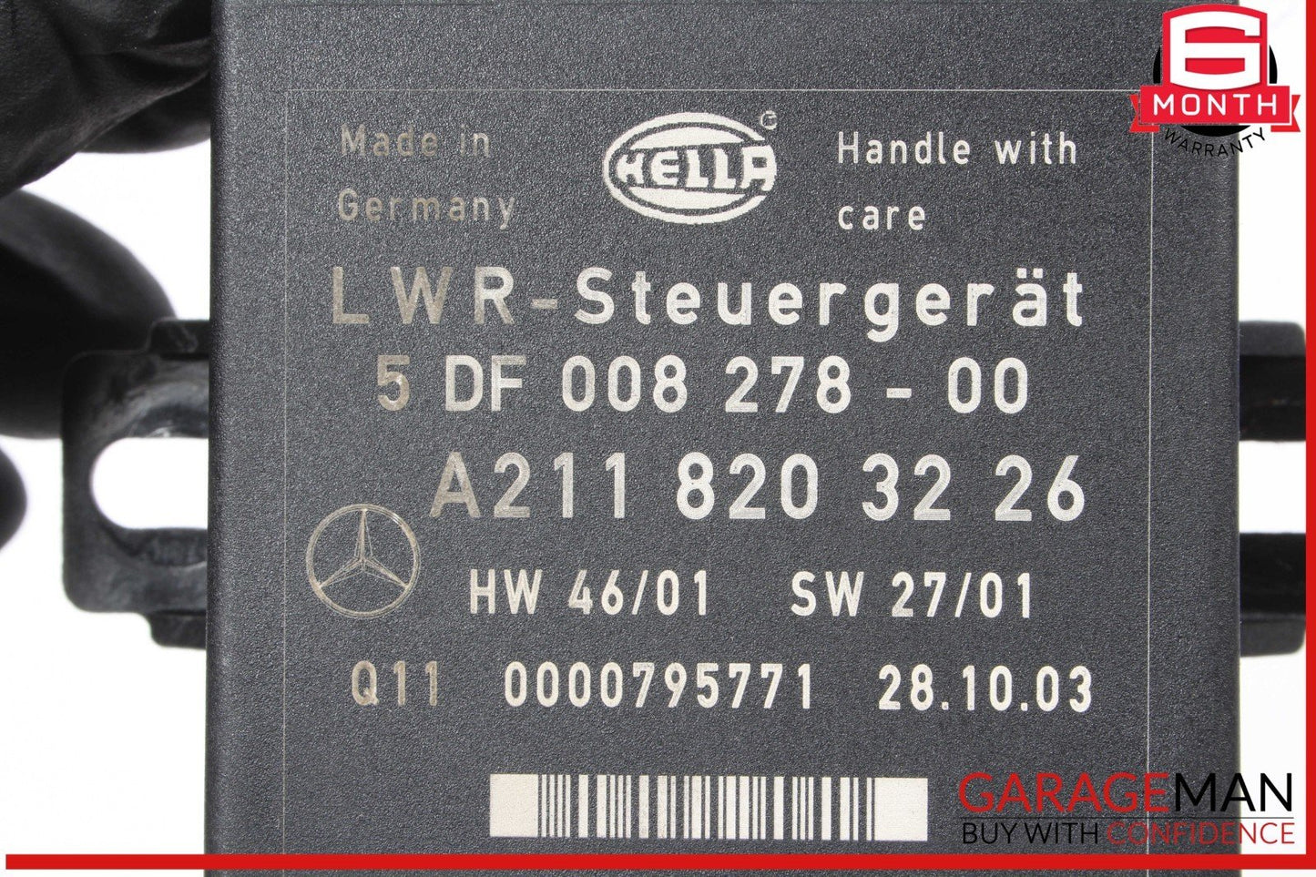 03-06 Mercedes W211 E500 Front Left or Right Headlight Level Control Module OEM