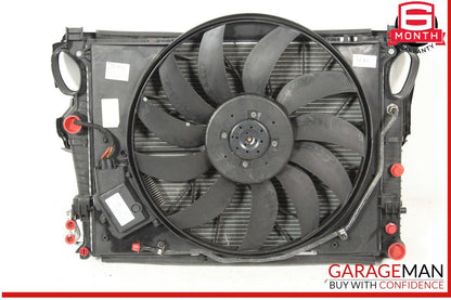 02-06 Mercedes W220 S55 CL55 Engine Motor Cooling Fan Shroud w/ Radiator OEM