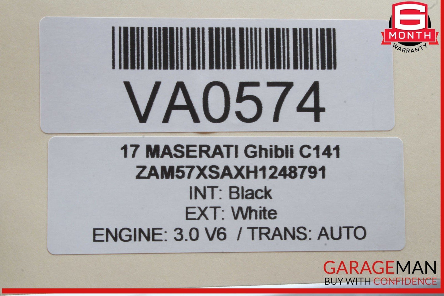 14-24 Maserati Ghibli Quattroporte Coolant Reservoir Overflow Expansion Tank OEM