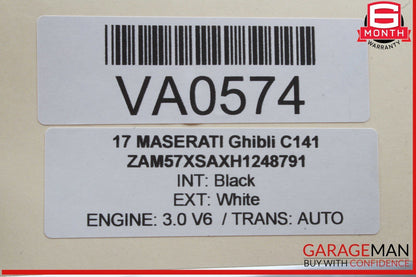 14-24 Maserati Ghibli Quattroporte Coolant Reservoir Overflow Expansion Tank OEM