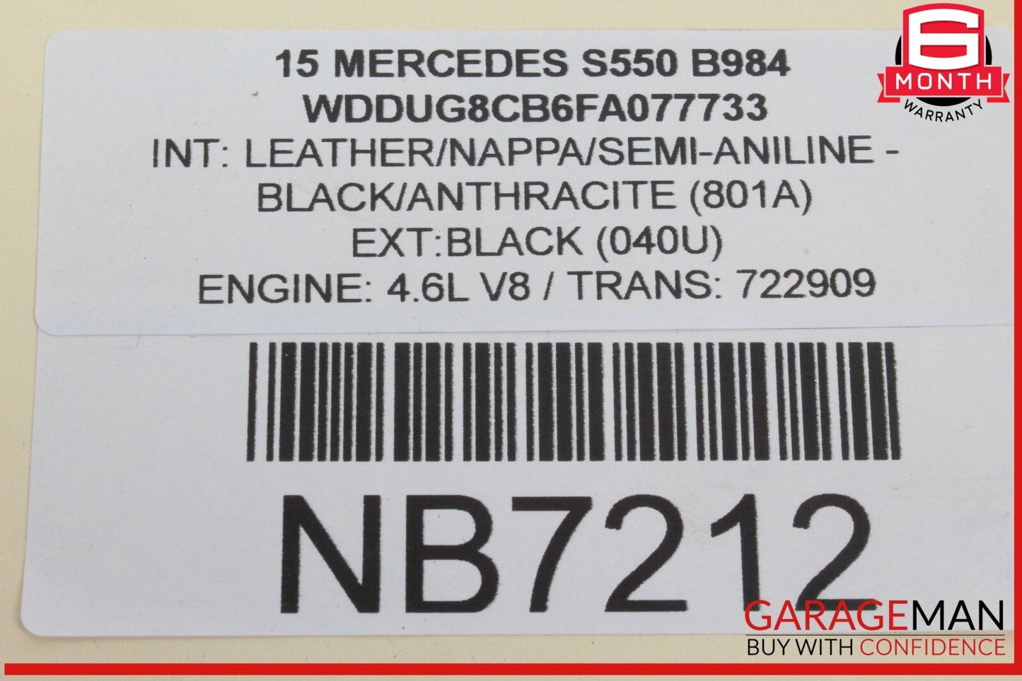 14-17 Mercedes W222 S550 Electronic Parking Brake Control Module Unit 2229007105