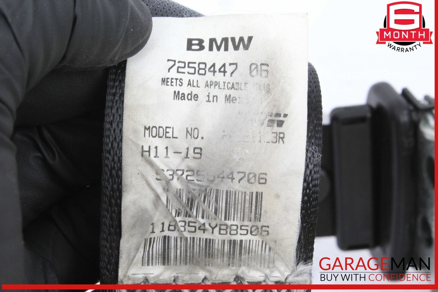 11-17 BMW X3 Rear Left Driver Side Seat Belt Seatbelt Retractor 7258447 OEM