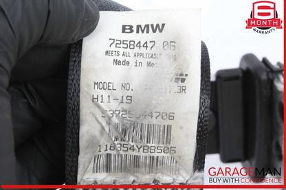 11-17 BMW X3 Rear Left Driver Side Seat Belt Seatbelt Retractor 7258447 OEM