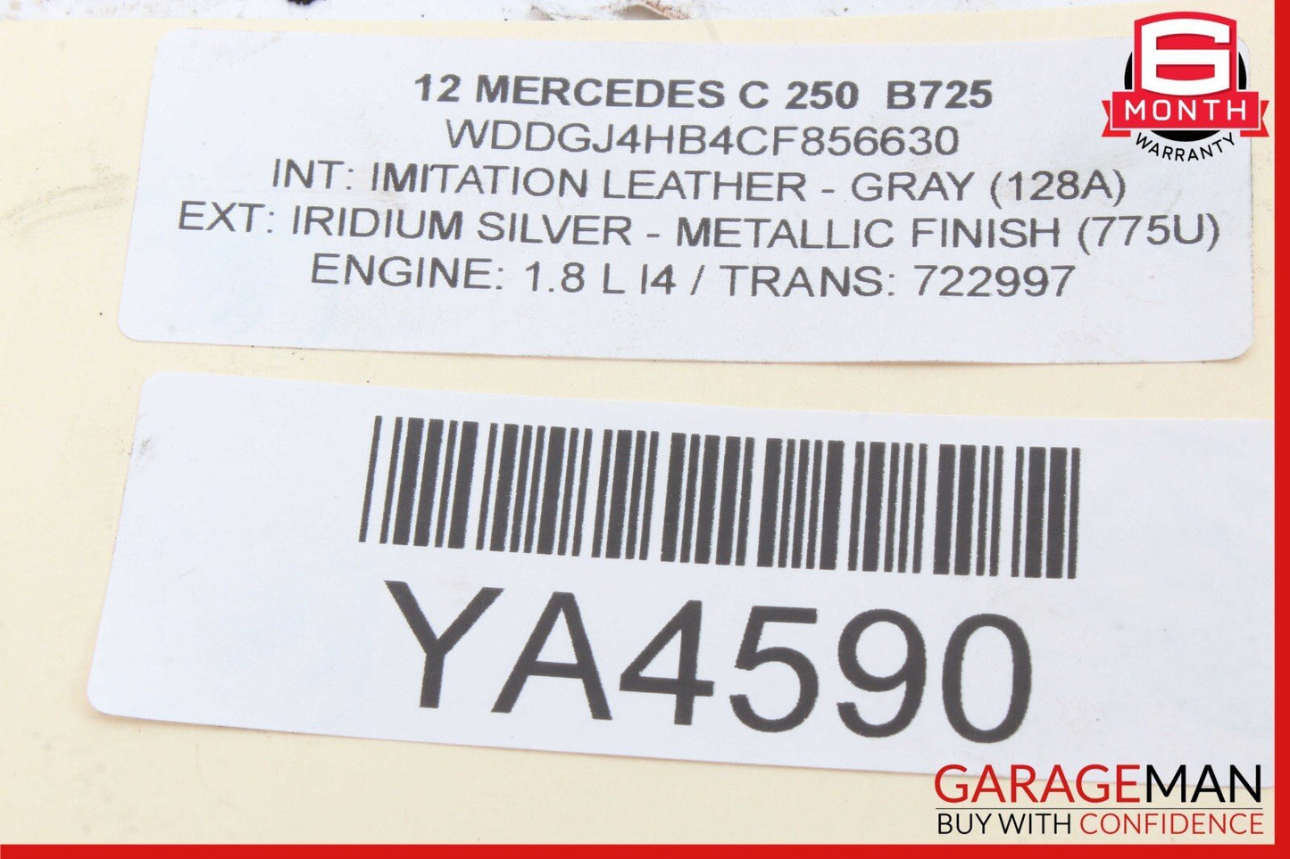 08-17 Mercedes W204 C250 SLK250 E400 Front Left Side Lower Control Arm RWD OEM