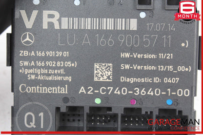 12-20 Mercedes W117 CLA250 CLA45 AMG ML350 Front Right Side Door Control Module