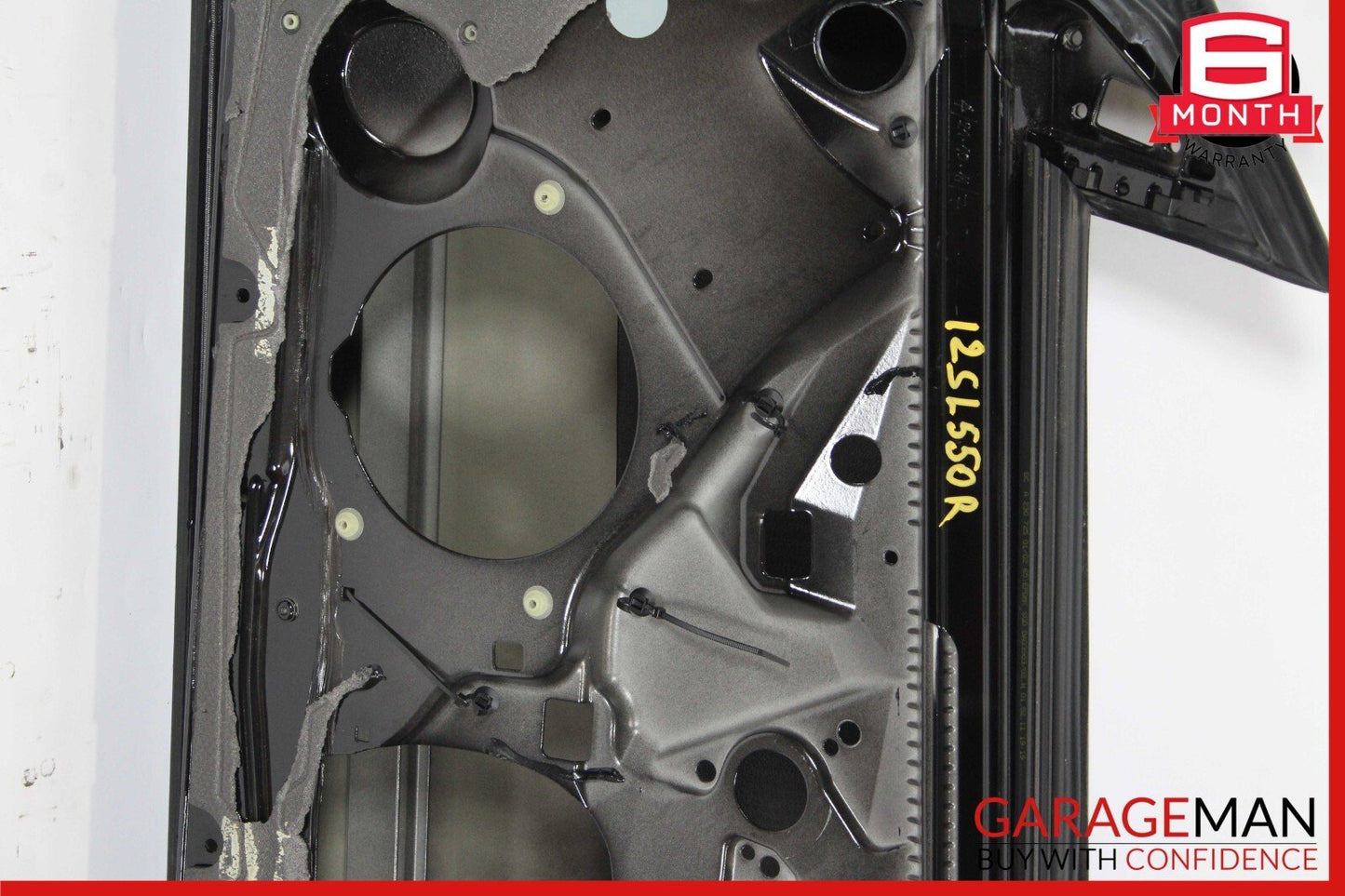 03-12 Mercedes R230 SL550 Front Right Side Exterior Door Shell Frame Panel Black