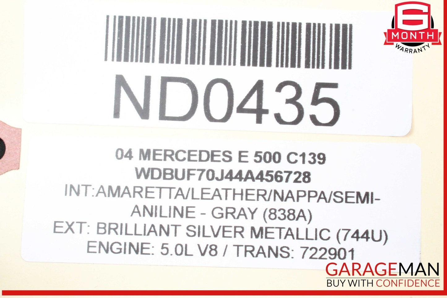 03-06 Mercedes W211 E500 Radiator Fluid Overflow Tank Reservoir 2118802160 OEM