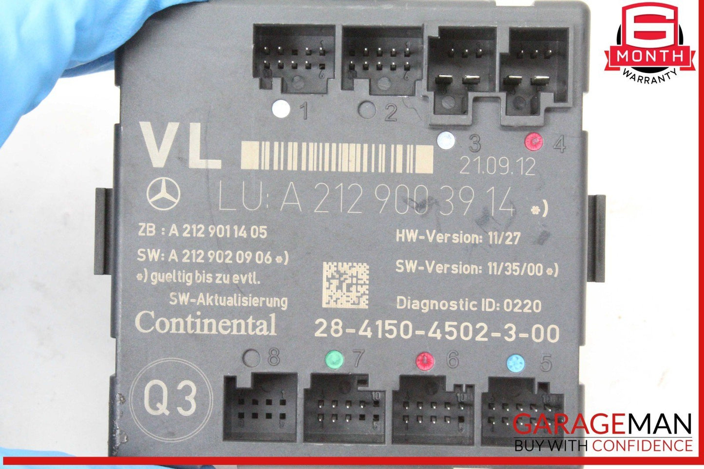 08-18 Mercedes W204 C250 CGI Front Left Driver Side Door Control Module OEM