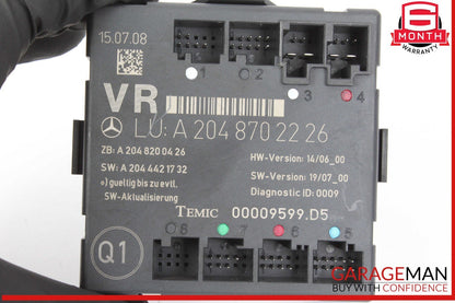 08-18 Mercedes W204 C300 Front Right Passenger Side Door Control Module Unit OEM