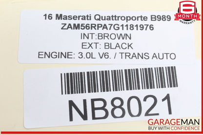 14-17 Maserati Quattroporte Rear Right or Left Side Upper Tension Control Arm