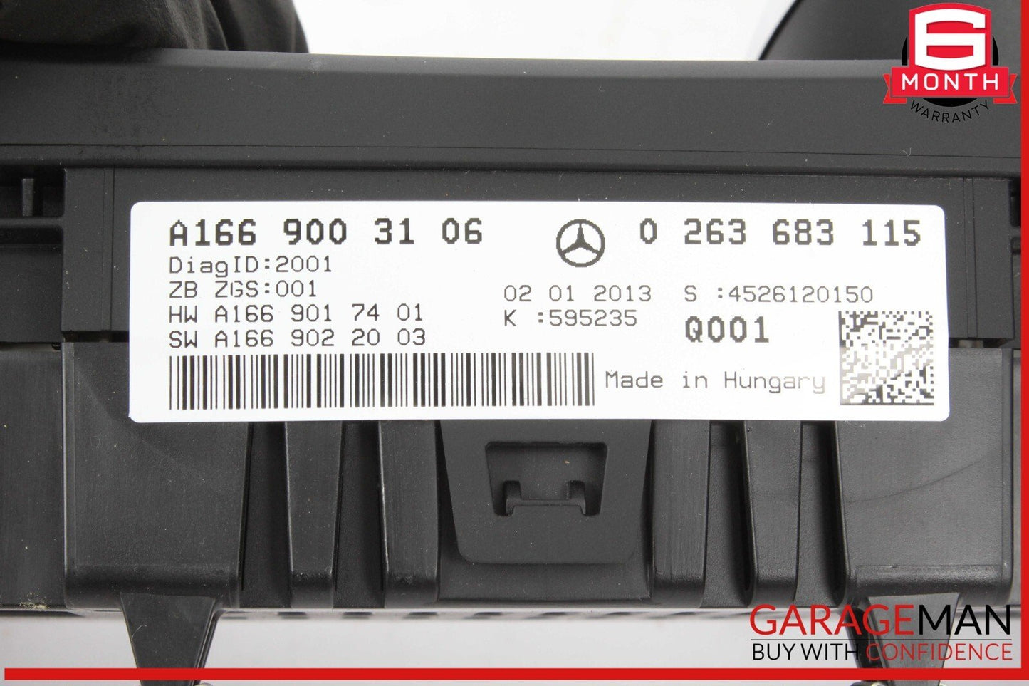 13-16 Mercedes X166 GL450 4MATIC Instrument Speedometer Cluster OEM