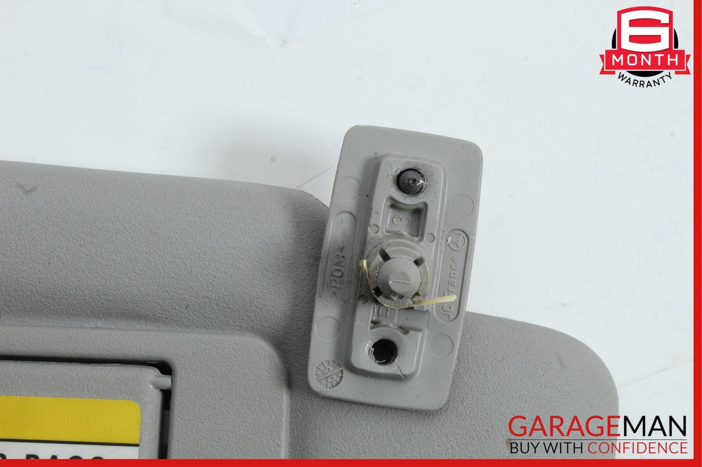 01-07 Mercedes W203 C230 C32 AMG Front Right Side Sunvisor Sun Visor Grey OEM