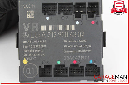 08-18 Mercedes W204 C250 E350 E400 Front Right Side Door Control Module Unit OEM