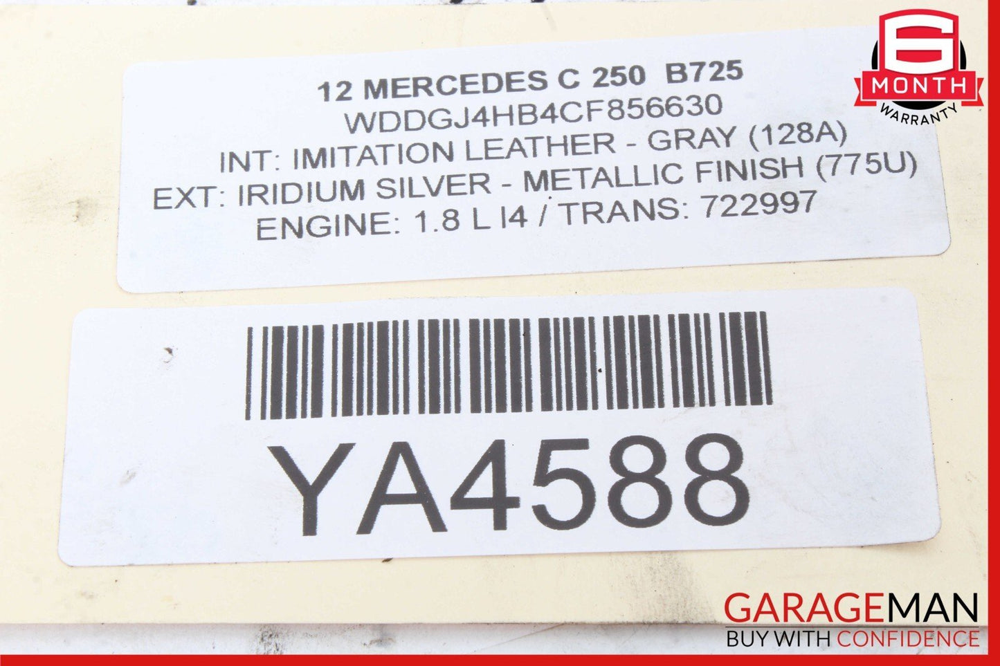 08-17 Mercedes W204 C250 SLK250 E350 Front Right Side Lower Control Arm RWD OEM