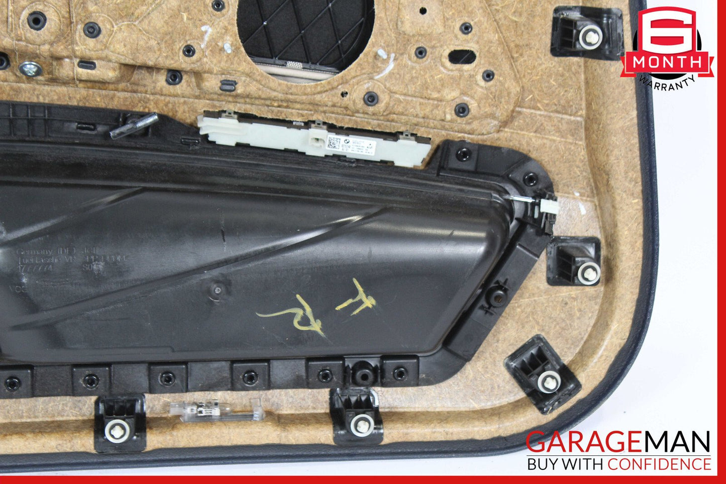 11-16 BMW F10 550i 535i 528i Front Right Side Interior Door Panel Brown OEM