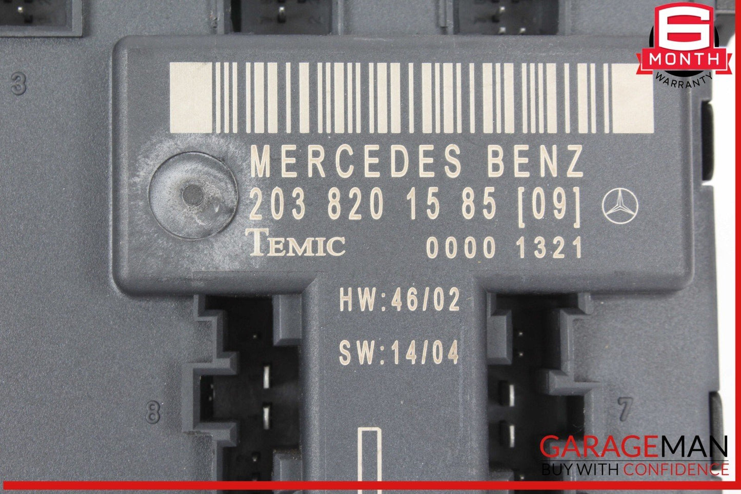 01-07 Mercedes W203 C350 Sport Front Left Side Door Control Module 2038201585