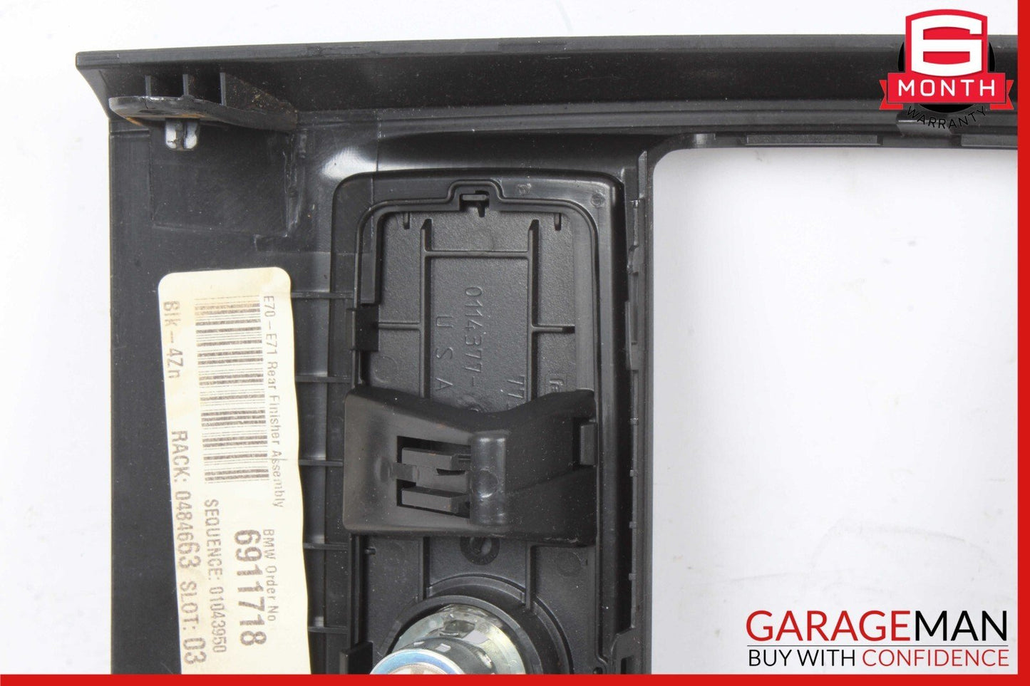 08-14 BMW X6 REAR HEATER A/C TEMPERATURE CLIMATE CONTROL PANEL OEM