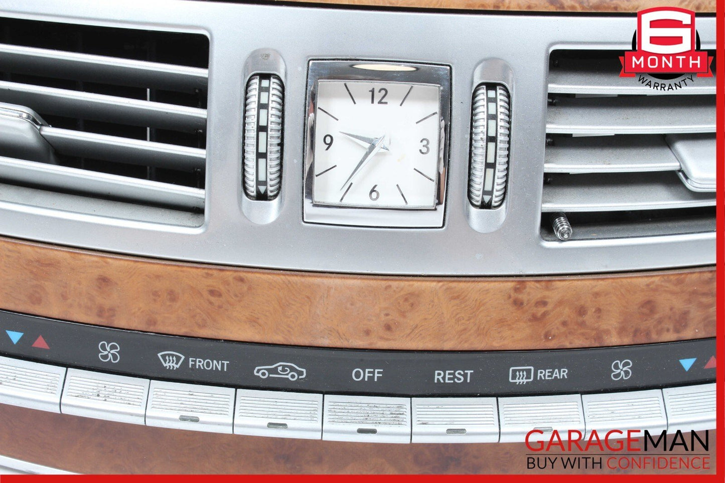 07-09 Mercedes W221 S550 Center Dash Trim Bezel Air Vent A/C Heater Assembly OEM
