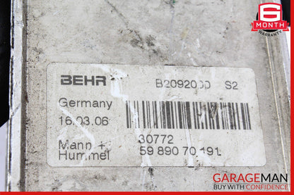 06-12 Mercedes W251 R350 CLK350 C350 E350 Engine Oil Filter Cooler Housing OEM