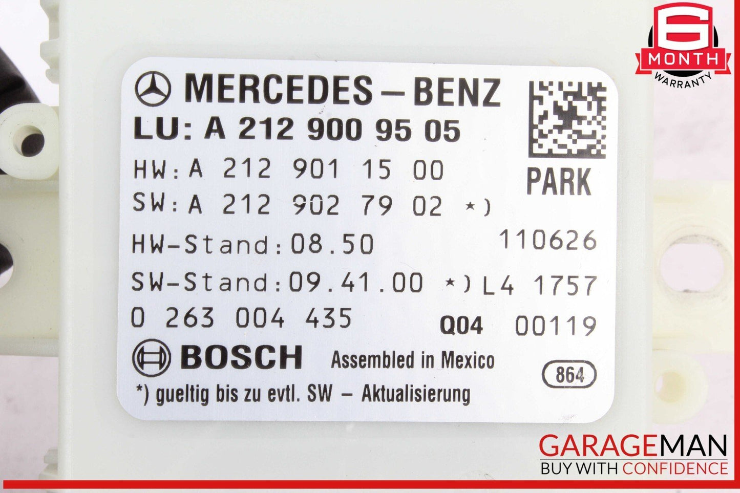 10-13 Mercedes W212 E350 Bluetec E63 AMG Parking Distance Control PDC Module OEM