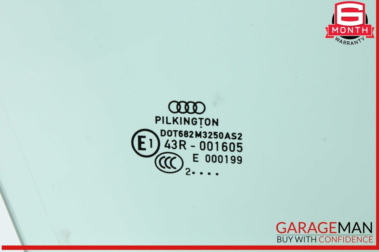 09-16 Audi A4 S4 Front Right Passenger Side Door Window Glass OEM