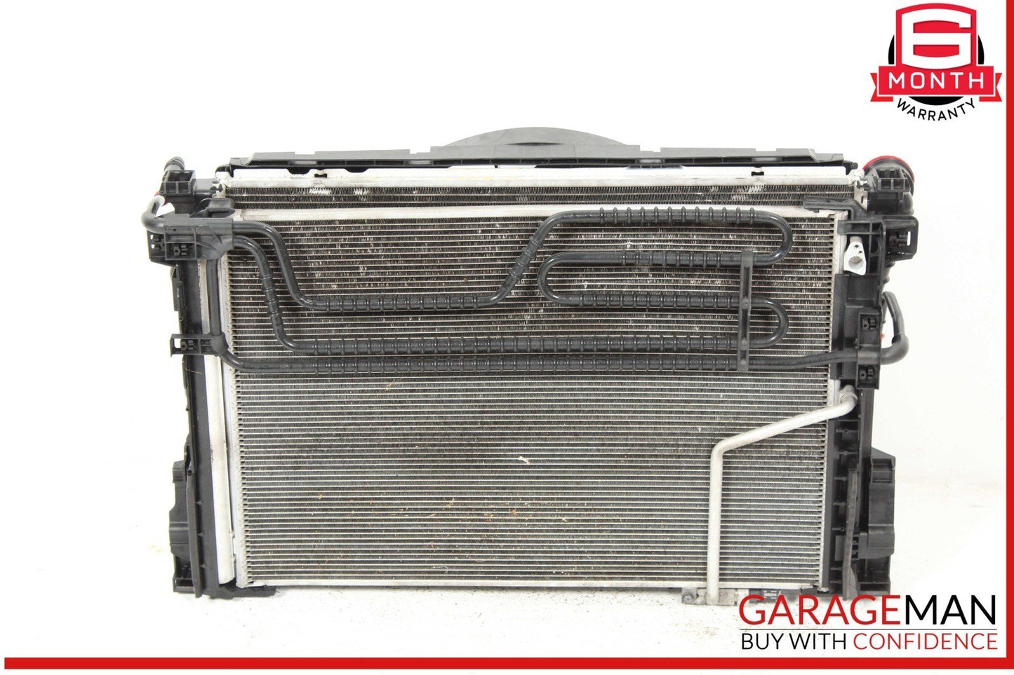 12-15 Mercedes W204 C250 Engine Motor Cooling Radiator A/C AC Condenser Assembly