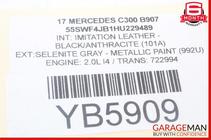 15-18 Mercedes W205 C300 C400 C350e Rear Trunk SAM Control Module Unit OEM