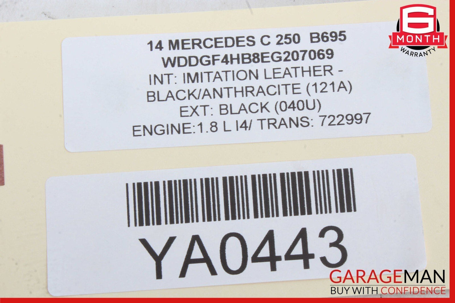 08-18 Mercedes GLK350 CLS550 C300 E550 Rear Right Side Door Control Module Unit